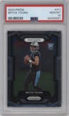Bryce Young from the 2023 Panini Prizm set graded by PSA and given an overall grade of 10.