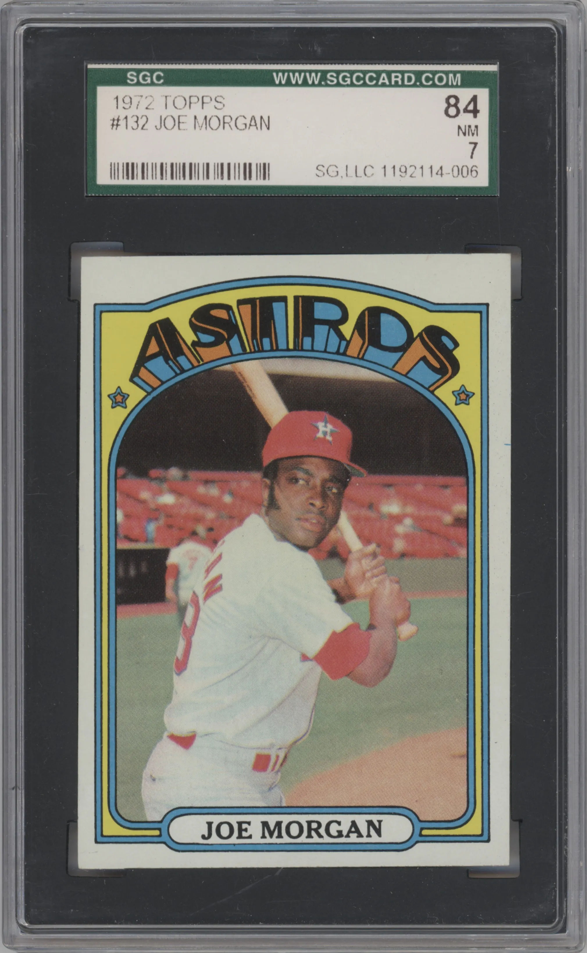 1972 Topps Joe Morgan #132 SGC 7