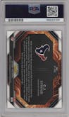 C.J. Stroud from the 2023 Panini Prizm set featuring a No Huddle parallel graded by PSA and given an overall grade of 9.