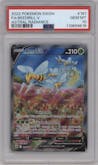 Beedrill V from the 2022 Pokemon SWSH set graded by PSA and given an overall grade of 10.