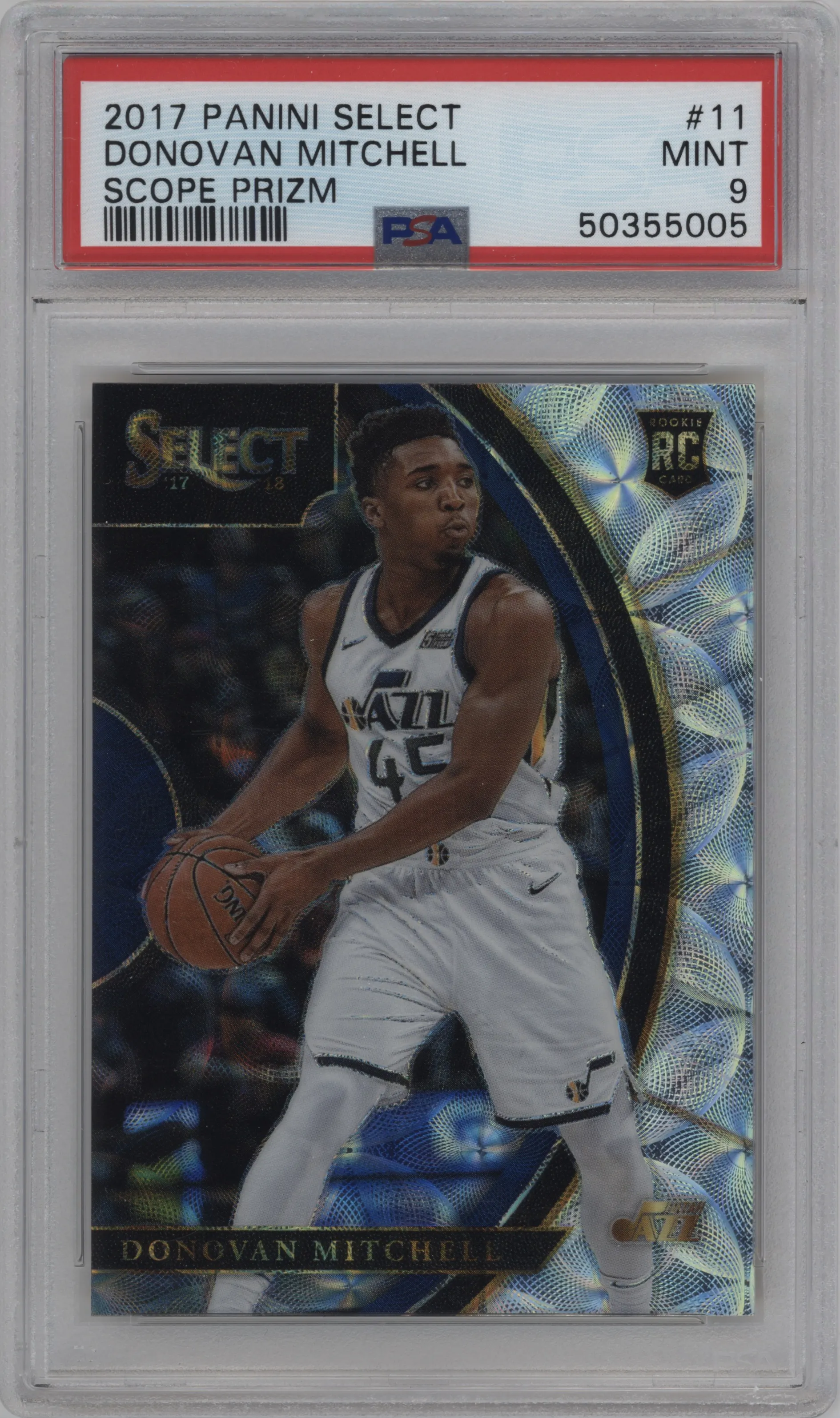 2017 Panini Select Donovan Mitchell Scope PSA 9