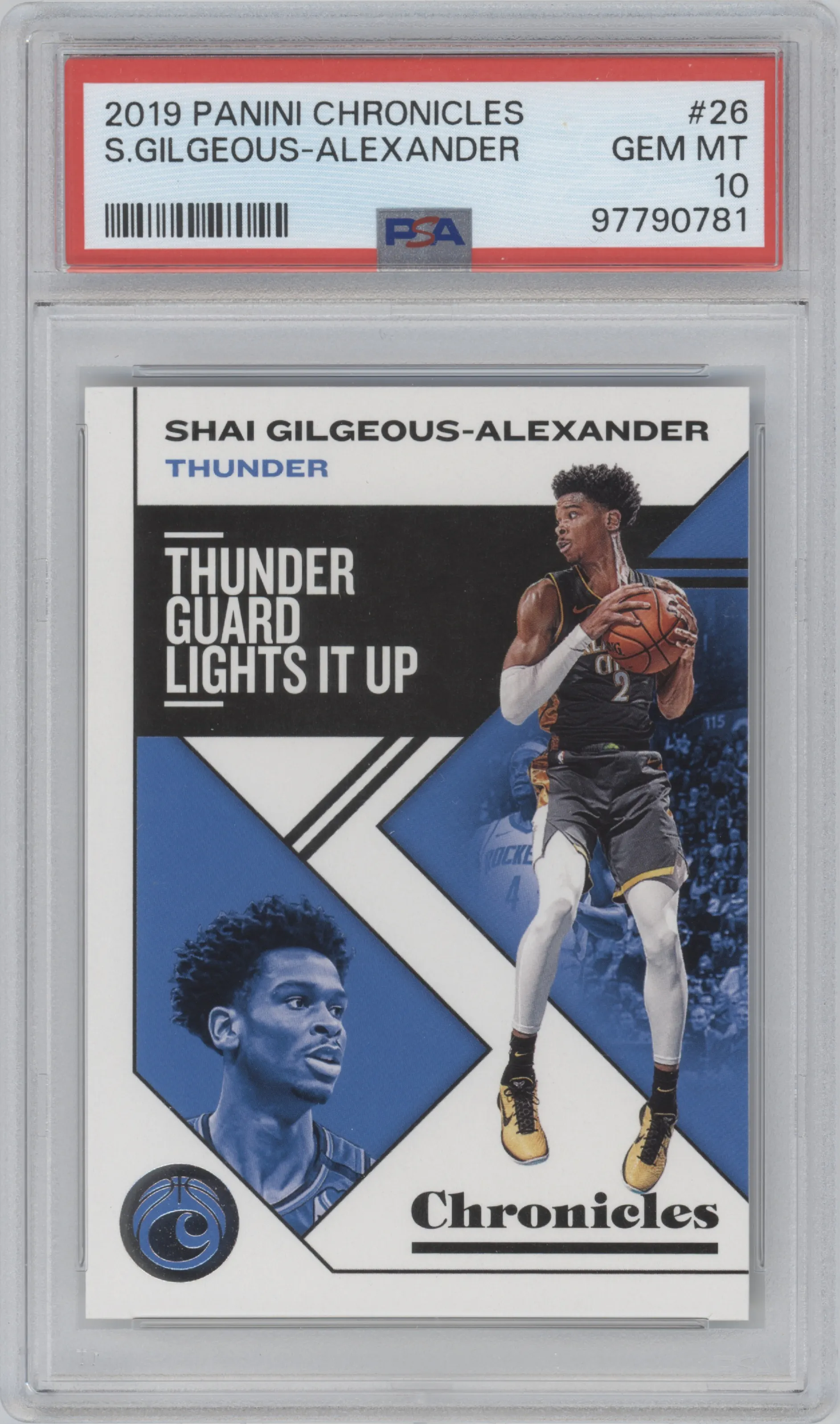 2019 Panini Chronicles Shai Gilgeous-Alexander #26 PSA 10