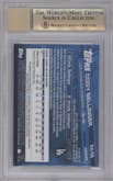 Cody Bellinger from the 2017 Topps Chrome set featuring a Refractor parallel graded by Beckett and given an overall grade of 9.5.