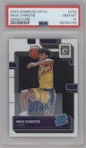 Max Christie from the 2022-23 Panini Donruss Optic  set graded by PSA and given an overall grade of 10.