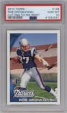Rob Gronkowski from the 2010 Topps set graded by PSA and given an overall grade of 10.