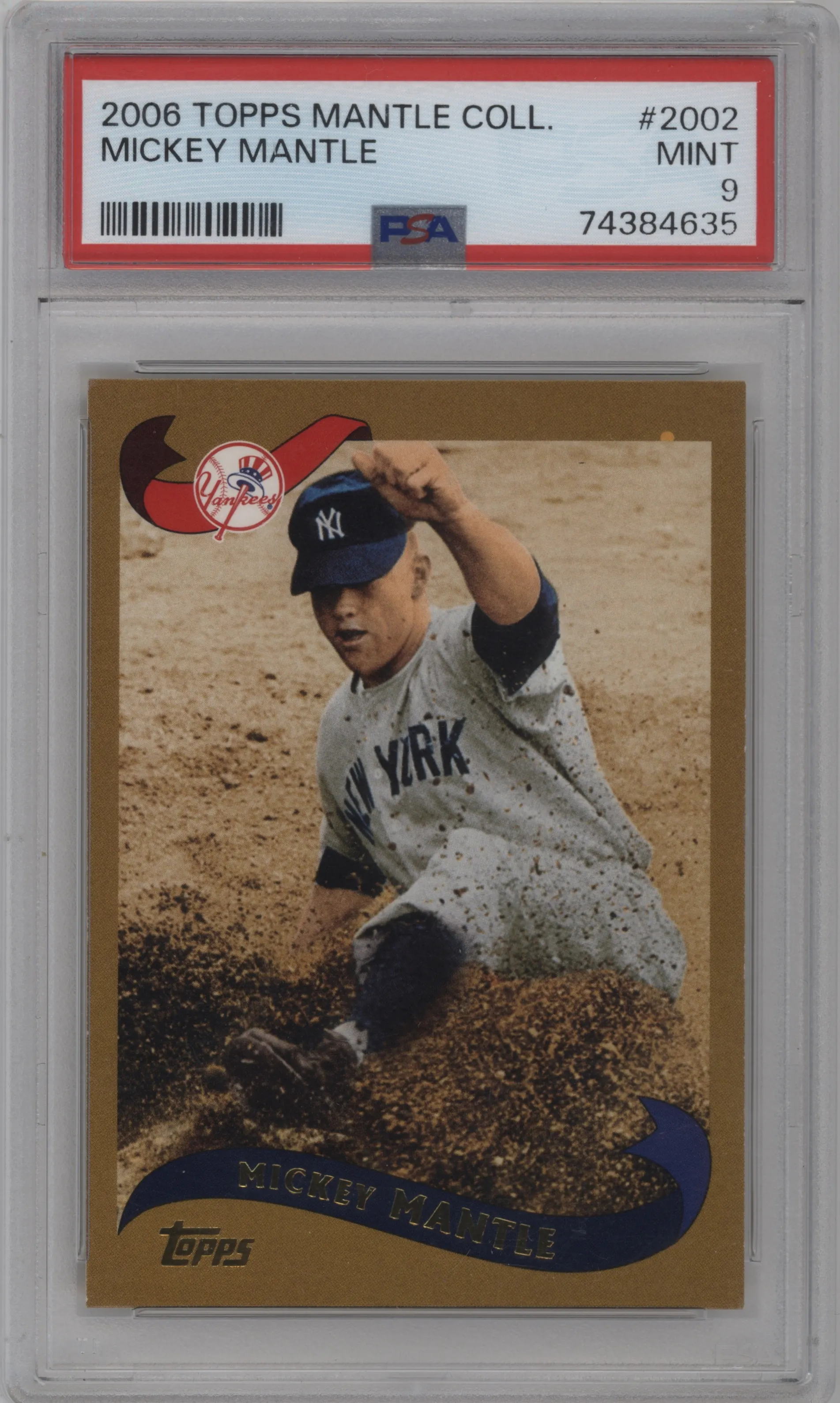 2006 Topps The Mantle Collection Mickey Mantle PSA 9