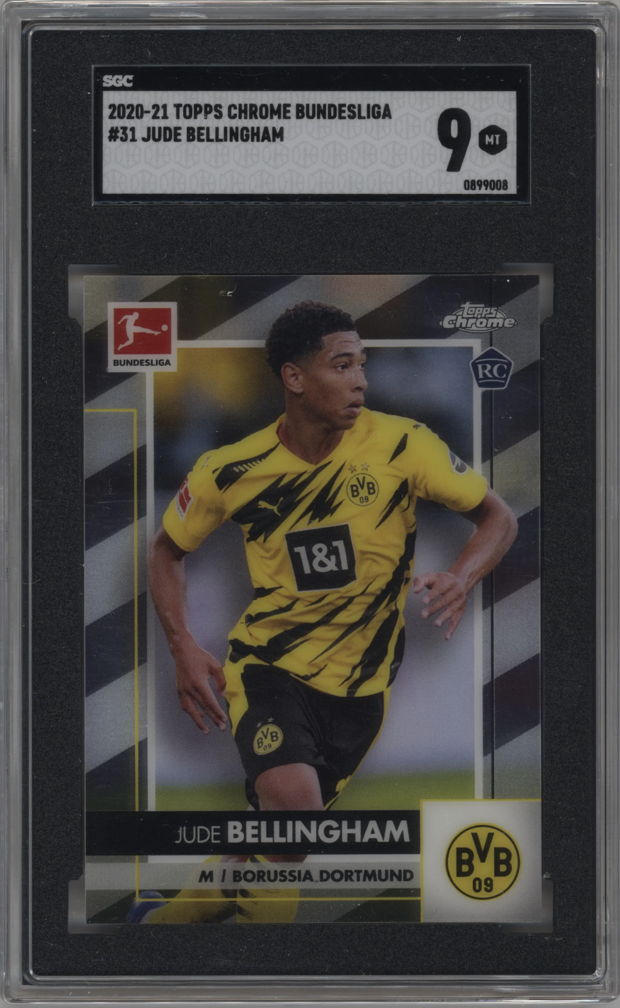 2020 Topps Chrome Bundesliga Jude Bellingham SGC 9