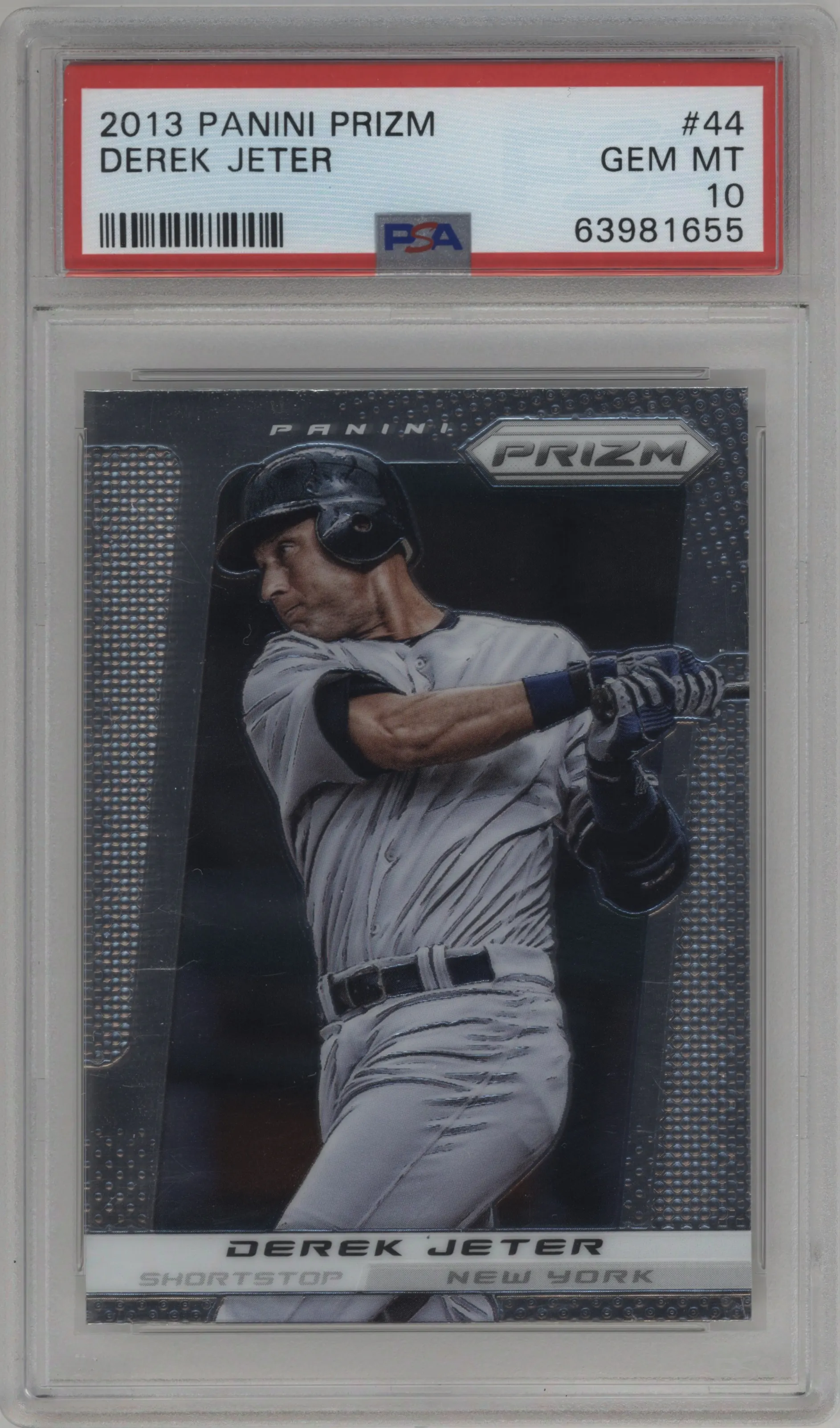 2013 Panini Prizm Derek Jeter #44 PSA 10