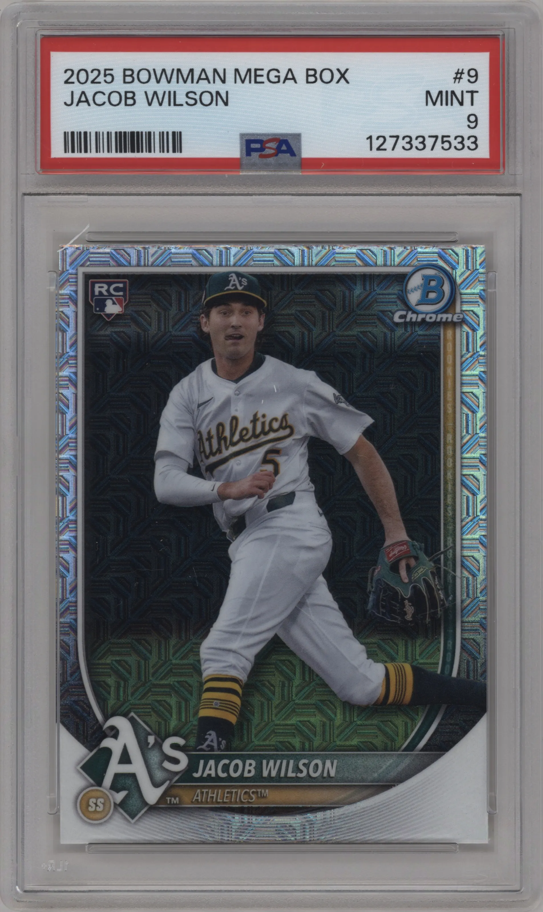 2025 Bowman Mega Box Chrome Jacob Wilson PSA 9