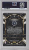 Anthony Edwards from the 2020-21 Panini Select  set featuring a Red/White/Orange Flash parallel graded by PSA and given an overall grade of 9.