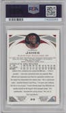 LeBron James from the 2004-05 Topps Chrome set graded by PSA and given an overall grade of 8.