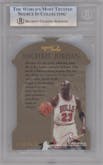 Michael Jordan from the 1997-98 Skybox Premium set graded by Beckett and given an overall grade of 8.5.