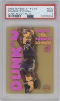 Shaquille O'Neal from the 1998-99 Skybox E-X Century set graded by PSA and given an overall grade of 9.