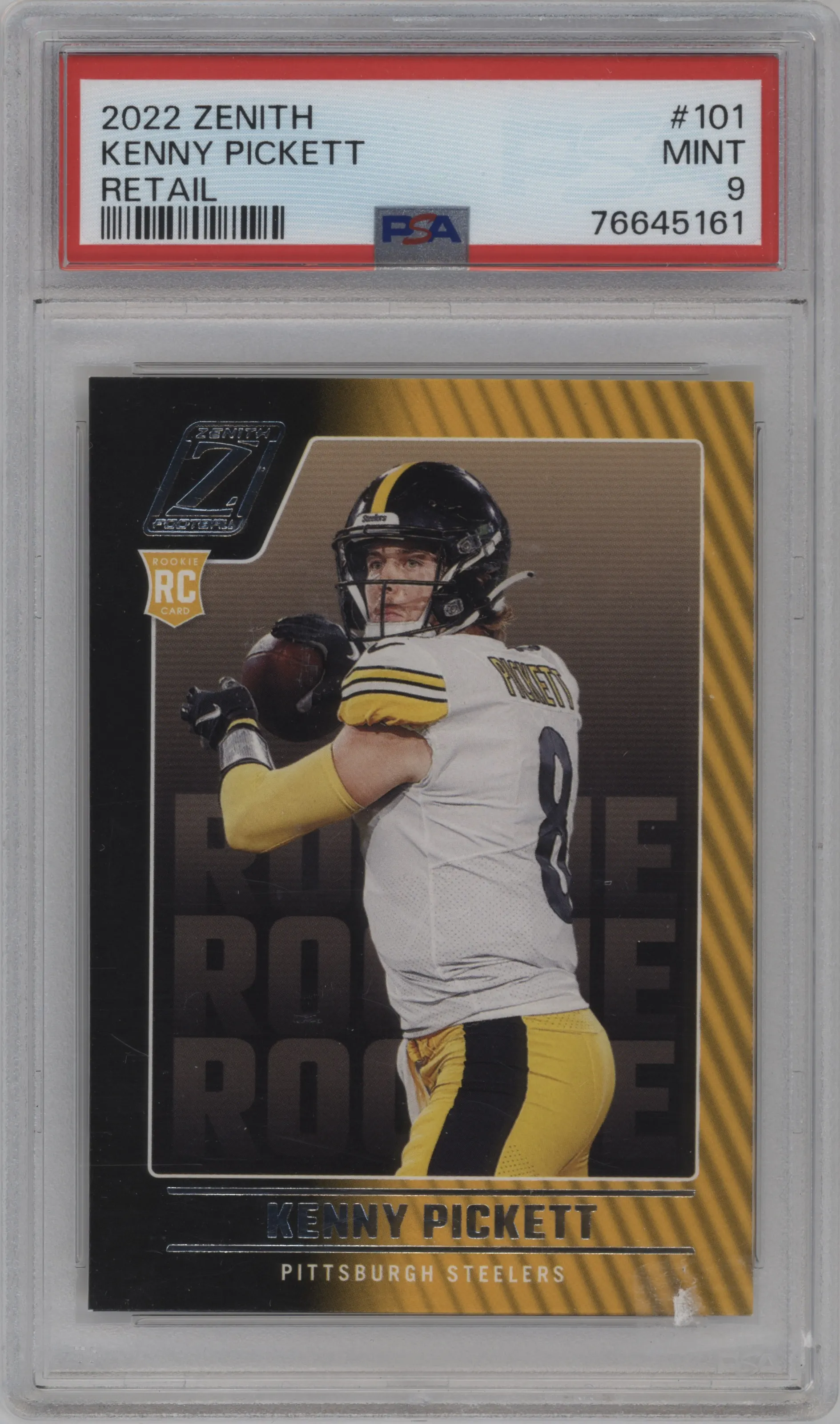 2022 Panini Zenith Kenny Pickett Retail #101 PSA 9