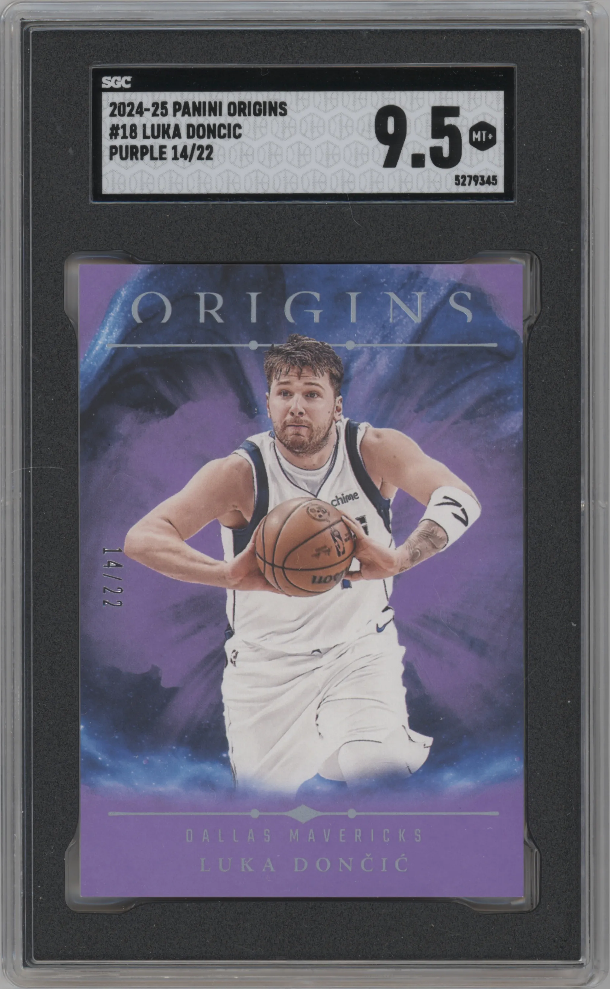 2024 Panini Origins Luka Doncic Purple FOTL SGC 9.5