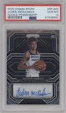 Jaden McDaniels from the 2020-21 Panini Prizm set graded by PSA and given an overall grade of 10.