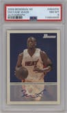 Dwyane Wade from the 2009-10 Bowman '48 set graded by PSA and given an overall grade of 8.