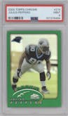 Julius Peppers from the 2002 Topps Chrome set graded by PSA and given an overall grade of 9.