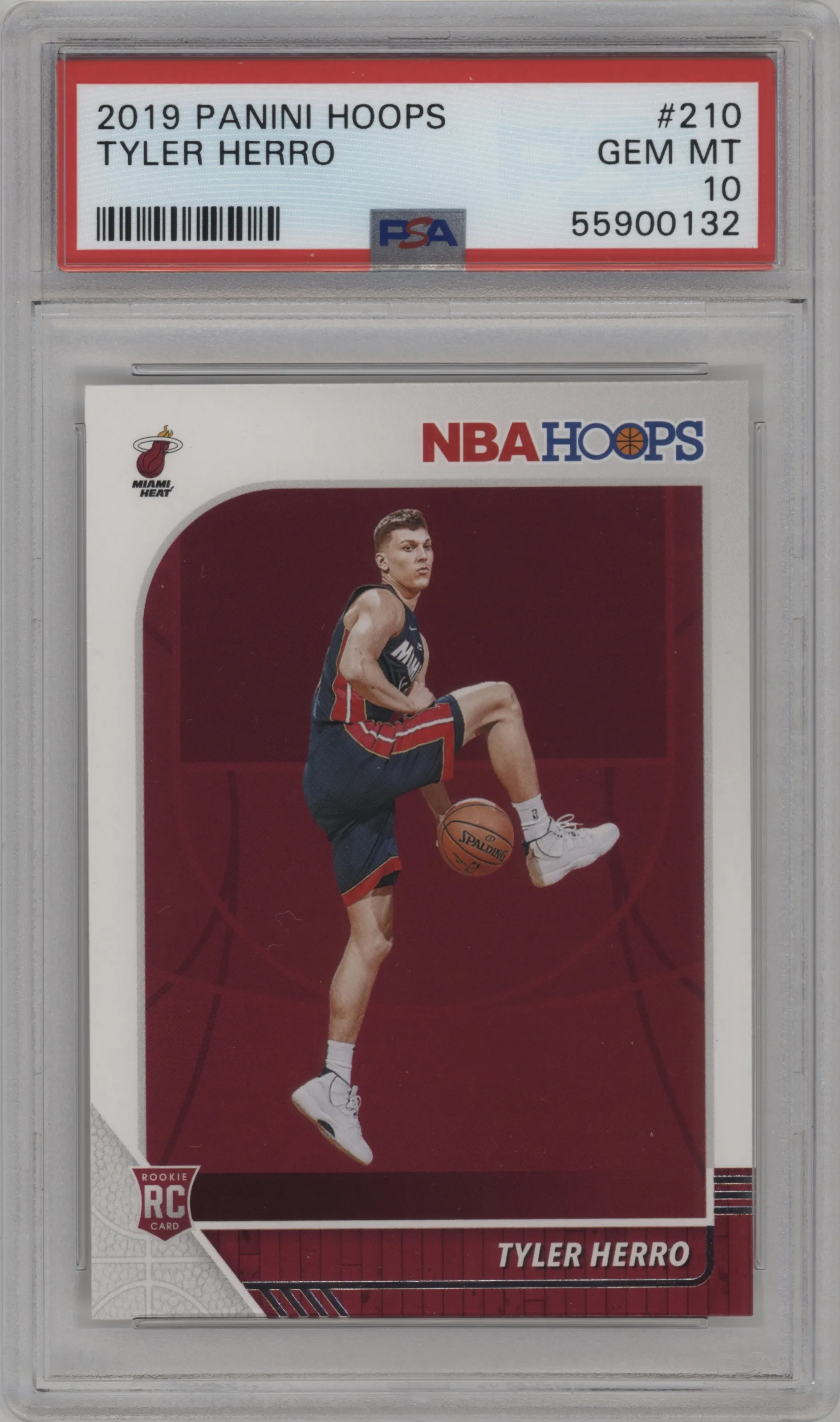 2019 Panini NBA Hoops Tyler Herro PSA 10