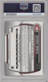 Johnny Bench from the 2023 Bowman Chrome set featuring a Gold Refractor parallel graded by PSA and given an overall grade of 10.