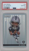 Bo Jackson from the 2024 Panini Prizm set graded by PSA and given an overall grade of 10.