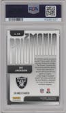 Bo Jackson from the 2024 Panini Prizm set graded by PSA and given an overall grade of 10.