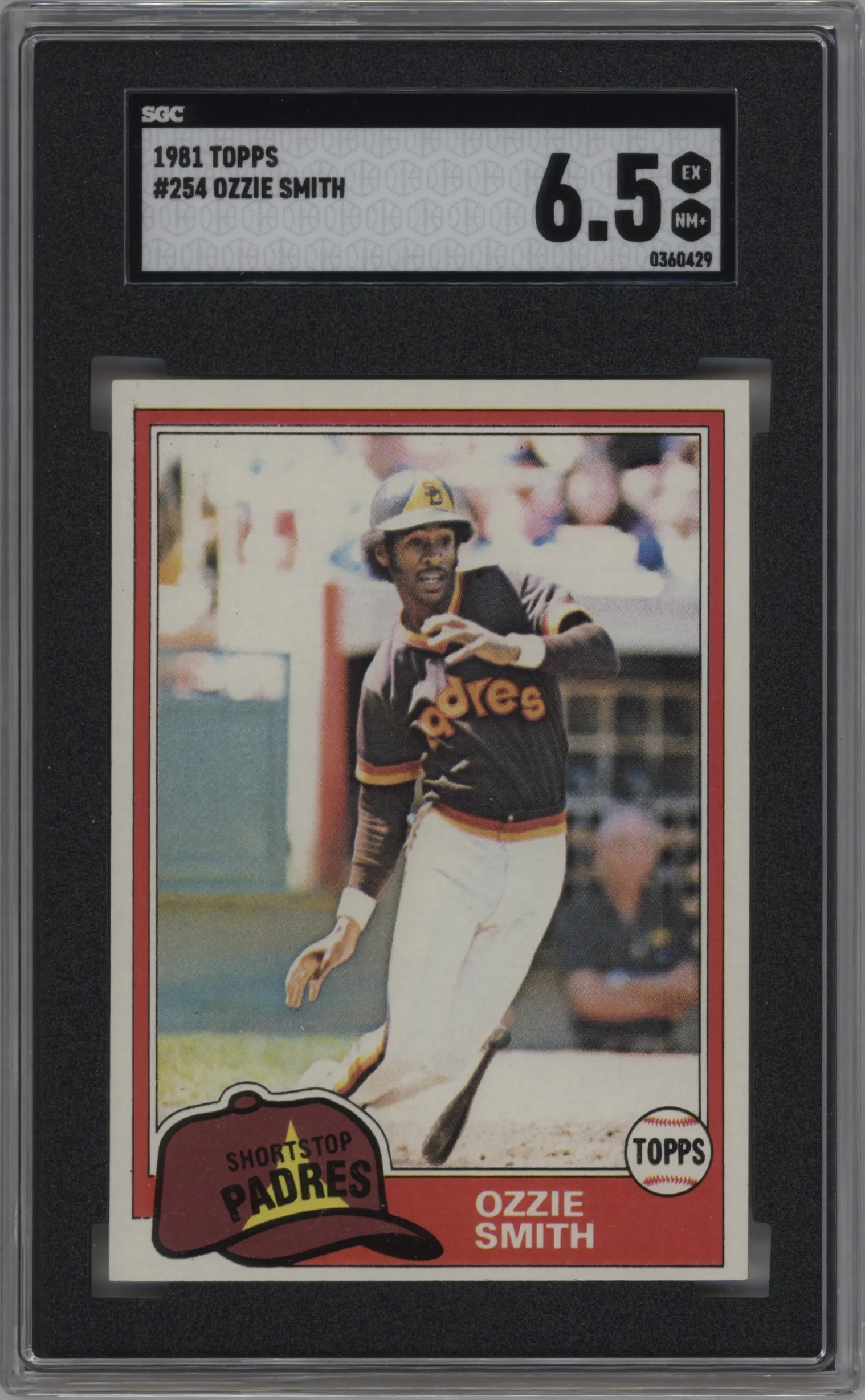 1981 Topps Ozzie Smith #254 SGC 6.5