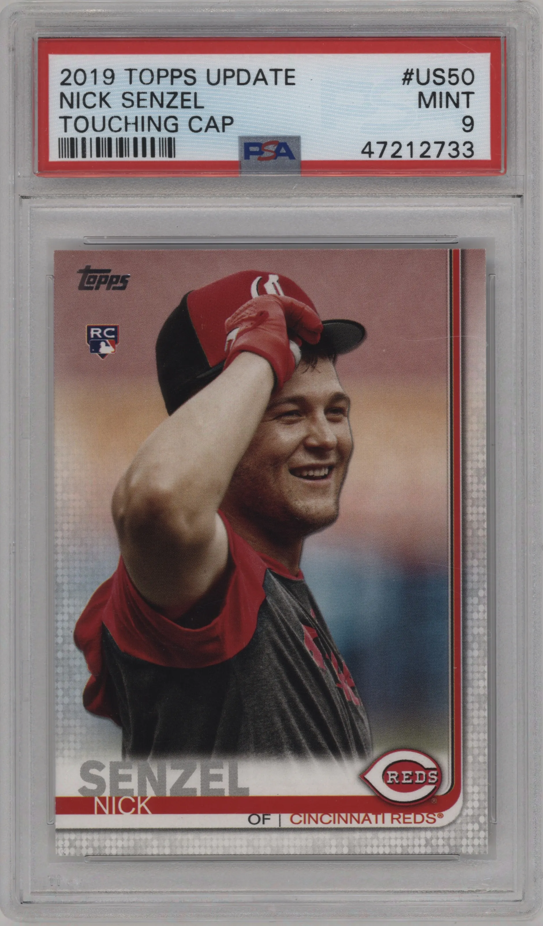2019 Topps Update Variation Nick Senzel PSA 9