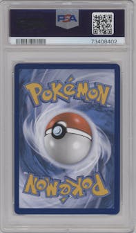 Lucario VStar from the 2023 Pokemon SWSH set featuring a Crown Zenith ETB parallel graded by PSA and given an overall grade of 10.
