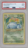 Venusaur from the 2023 Pokemon CLV set graded by PSA and given an overall grade of 9.