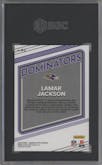 Lamar Jackson from the 2022 Panini Donruss Optic set graded by SGC and given an overall grade of 9.5.