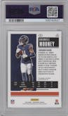 Darnell Mooney from the 2020 Panini Contenders set featuring a Cracked Ice parallel graded by PSA and given an overall grade of 9.