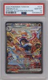 Greninja ex from the 2024 Pokemon SV set graded by PSA and given an overall grade of 10.