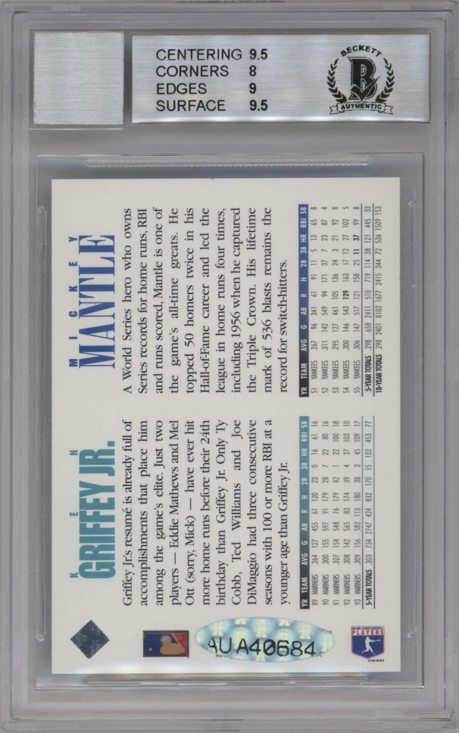 Mickey Mantle/Ken Griffey Jr.