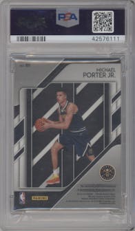 Michael Porter Jr. from the 2018-19 Panini Prizm set graded by PSA and given an overall grade of 10.