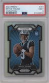 Bryce Young from the 2023 Panini Prizm set graded by PSA and given an overall grade of 9.