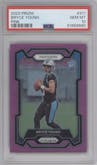 Bryce Young from the 2023 Panini Prizm set featuring a Pink Prizm parallel graded by PSA and given an overall grade of 10.