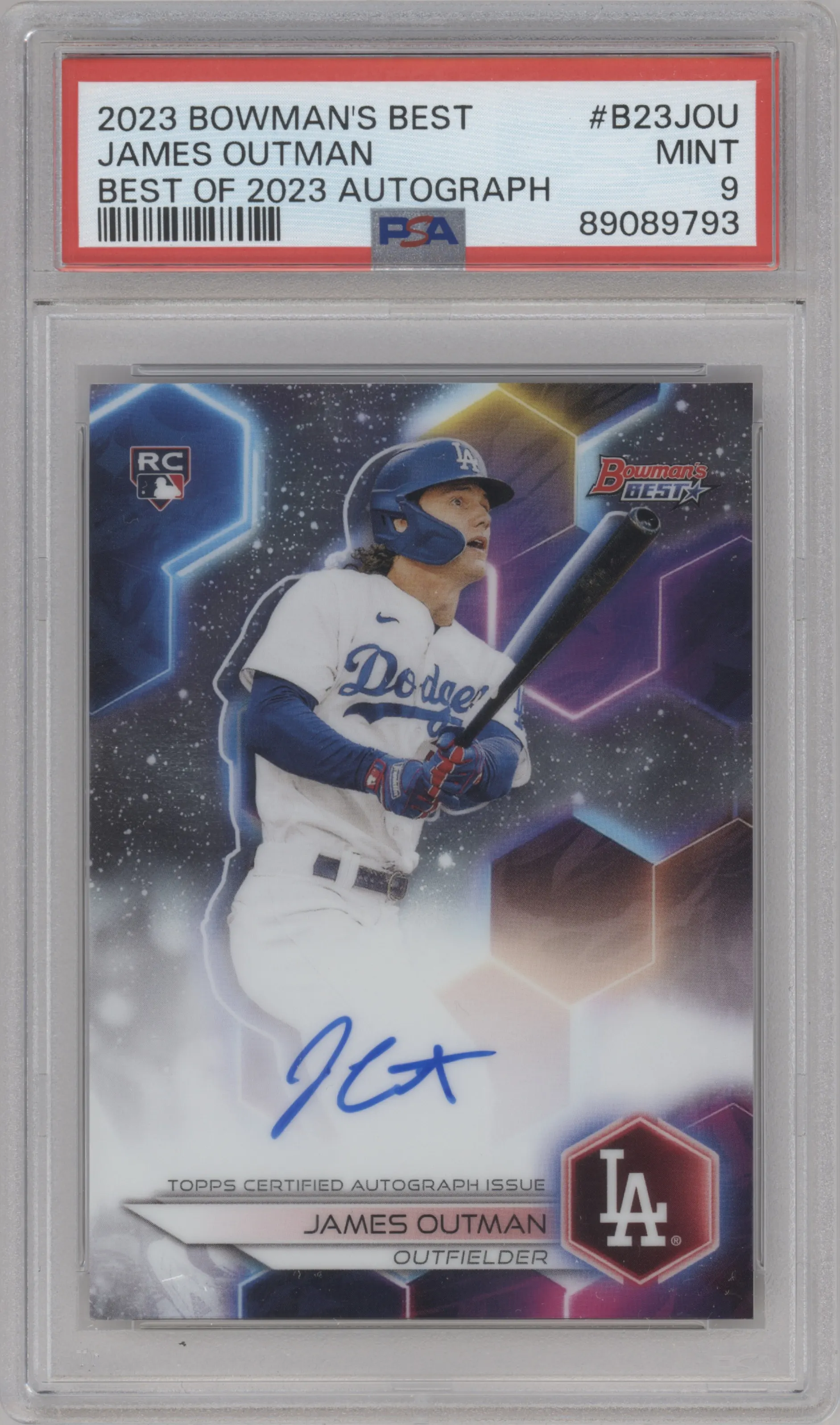 2023 Bowman's Best Best of 2023 Auto James Outman PSA 9