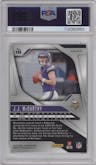 J.J. McCarthy from the 2024 Panini Prizm set featuring a Silver Prizm parallel graded by PSA and given an overall grade of 9.