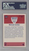 Michael Jordan from the 1986-87 Fleer set graded by PSA and given an overall grade of 5.