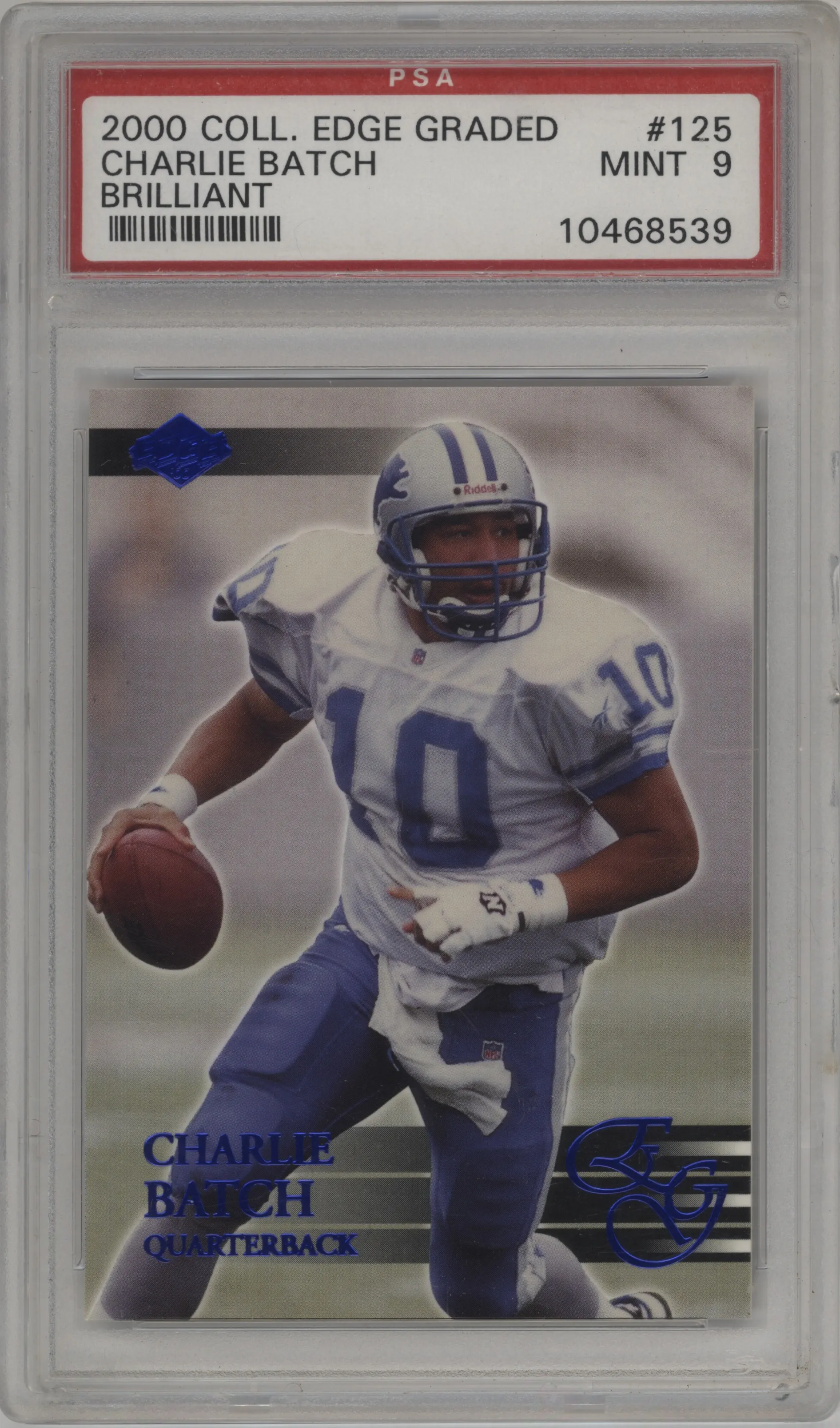 2000 Collector's Edge EG Charlie Batch Brilliant PSA 9