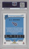 A.J. Brown from the 2019 Panini Donruss set graded by PSA and given an overall grade of 10.