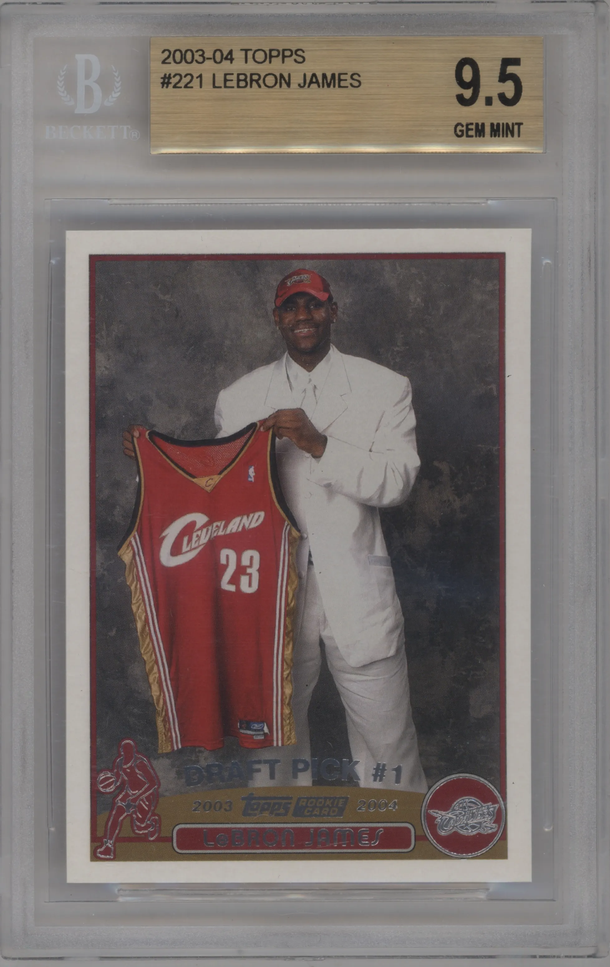 2003 Topps LeBron James BGS 9.5