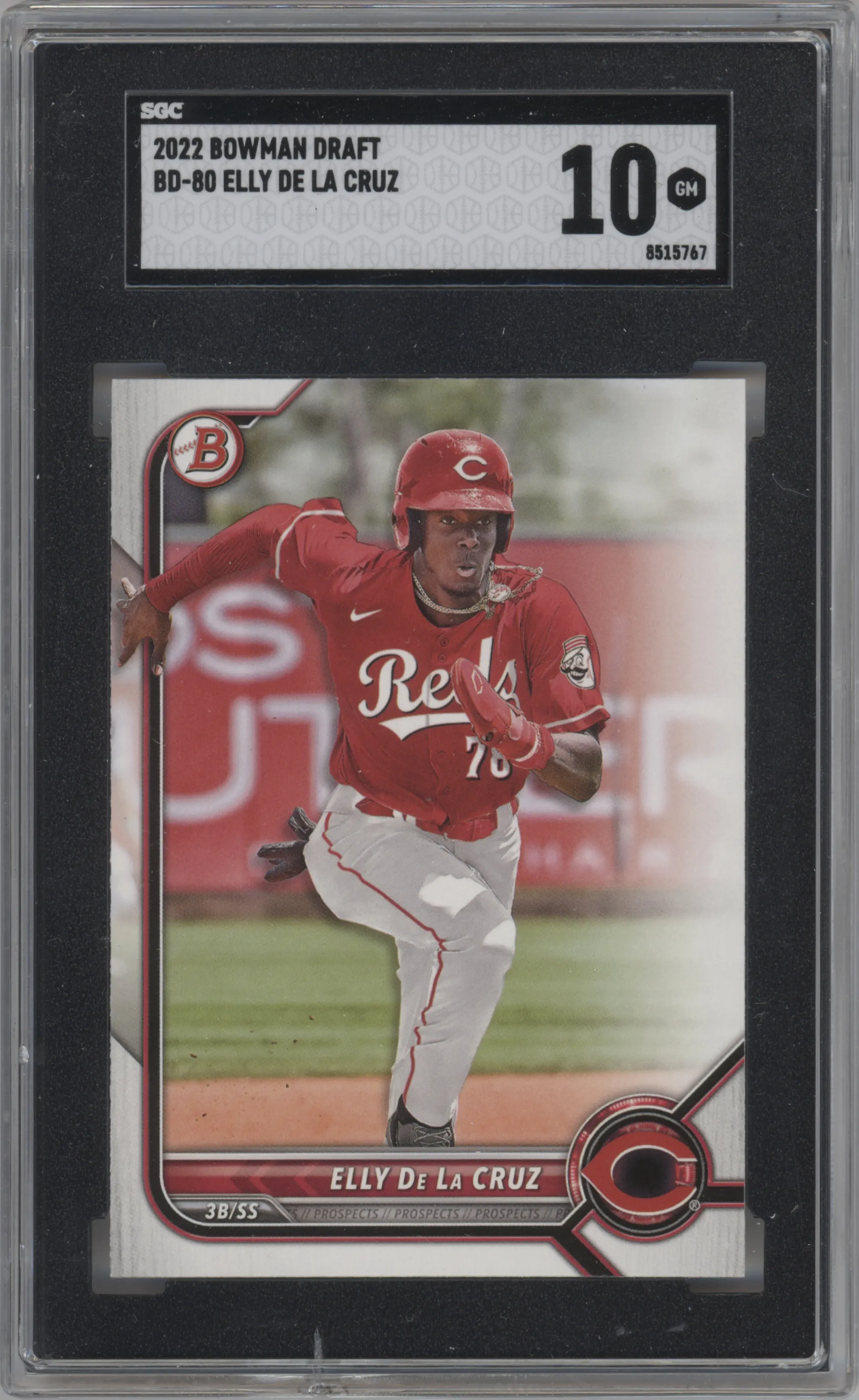 2022 Bowman Draft Elly De La Cruz SGC 10
