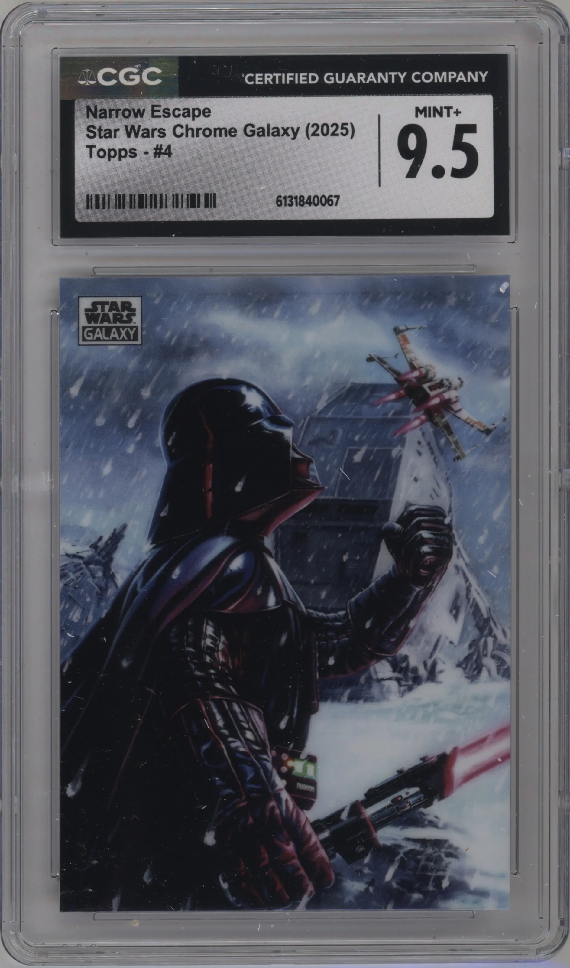 2025 Topps Chrome Star Wars Galaxy Narrow Escape CGC 9.5