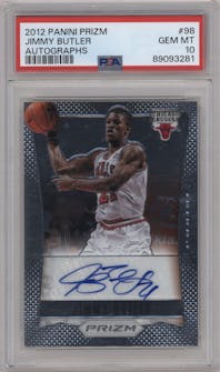 Jimmy Butler from the 2012-13 Panini Prizm set graded by PSA and given an overall grade of 10.