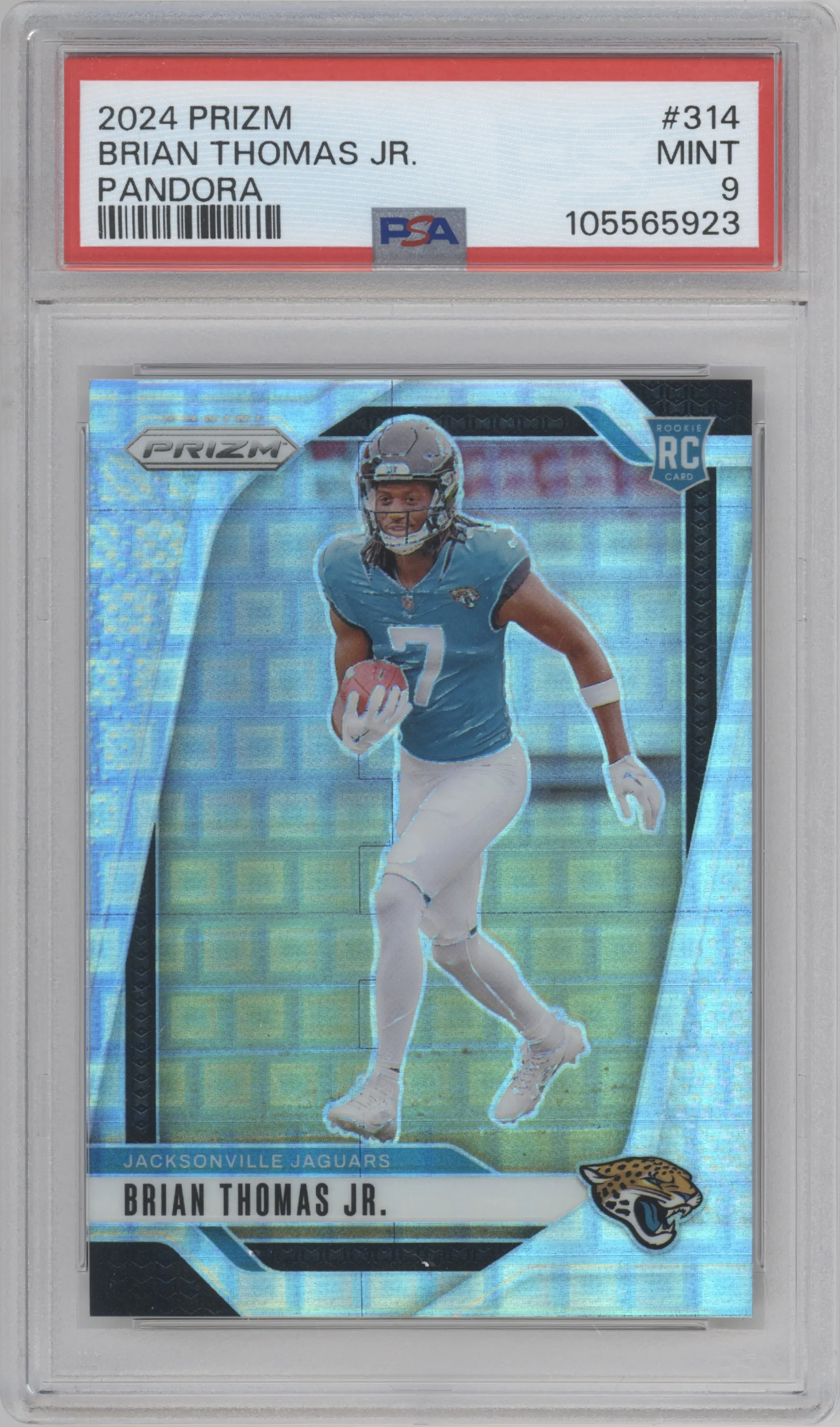 2024 Panini Prizm Brian Thomas Jr. Pandora #314 PSA 9