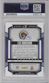 Eric Dickerson from the 2023 Panini Score set graded by PSA and given an overall grade of 10.
