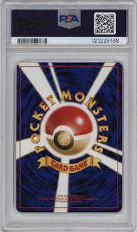 Charizard from the 2000 Pokemon Neo 2 JPN set graded by PSA and given an overall grade of 10.