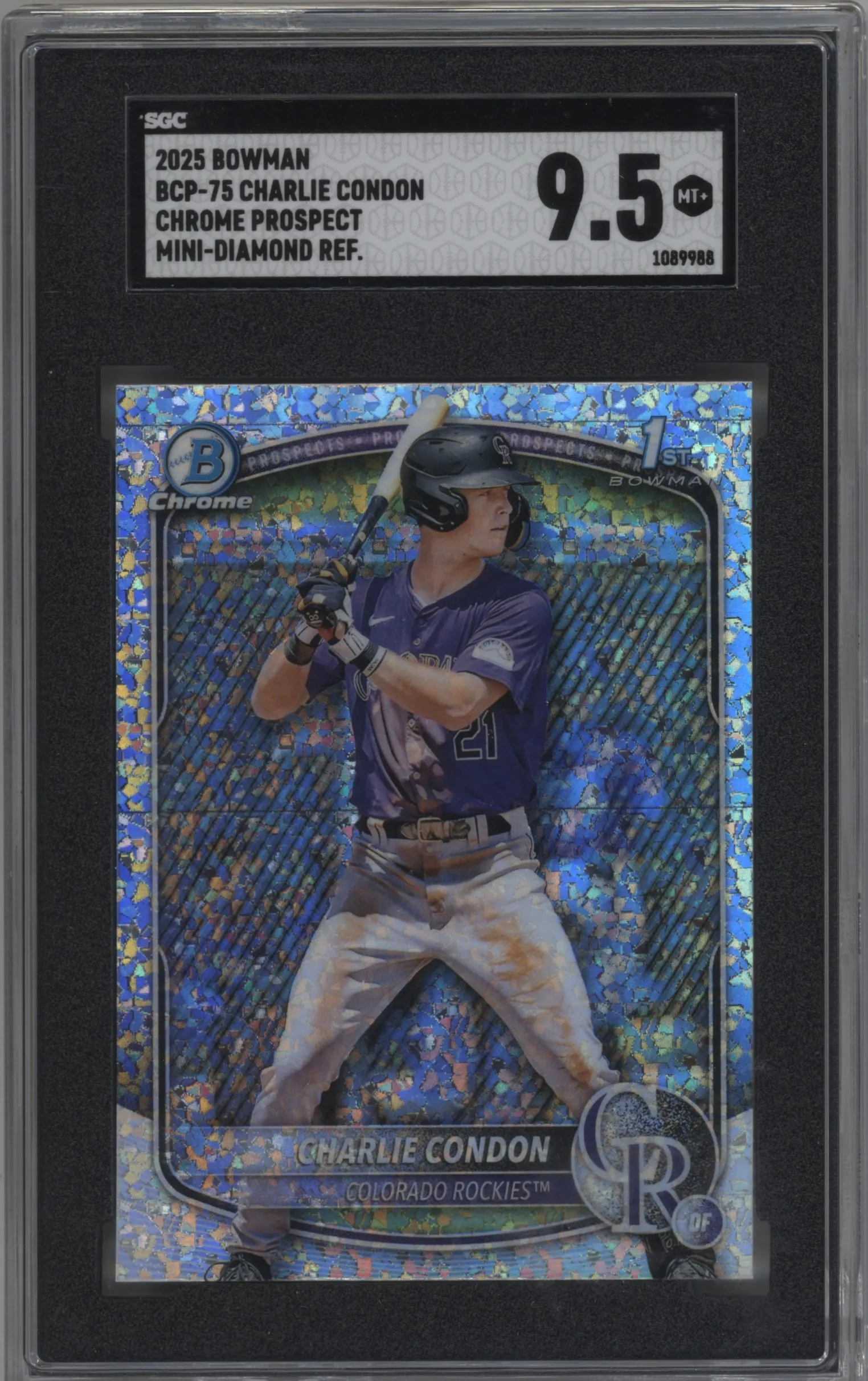 2025 Bowman Chr.Pros Charlie Condon Mini-Diamond Refractor SGC 9.5